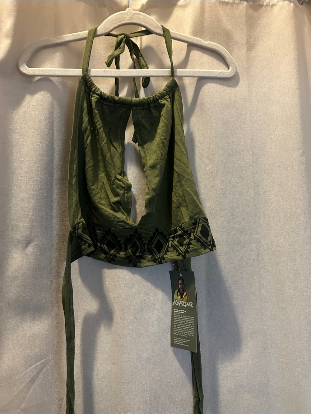 Olive Green Halter Tank Top